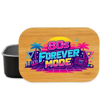 80s Forever Neon Retro - Lunch Box - black - Front