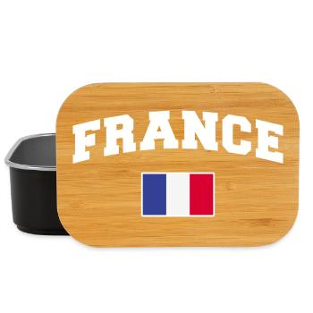 Frankreich Fan - Lunch Box - Schwarz - Vorne