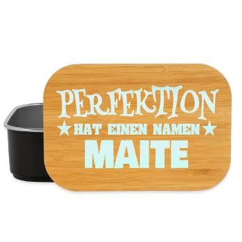 Frauenname Maite - Lunch Box - Schwarz - Vorne