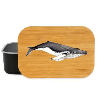 Yubarta - baleine à bosse - baleine à bosse - Boîte à goûter - noir - Devant