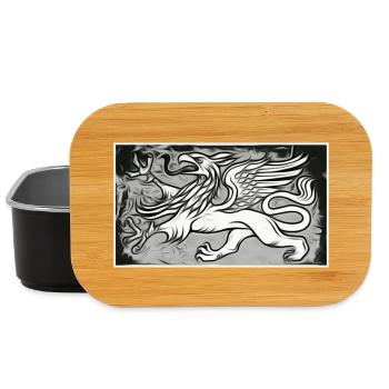 Ein Greif in grau - Lunch Box - Schwarz - Vorne