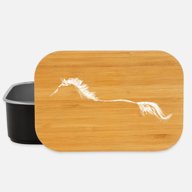 Pferd - Lunch Box - Schwarz