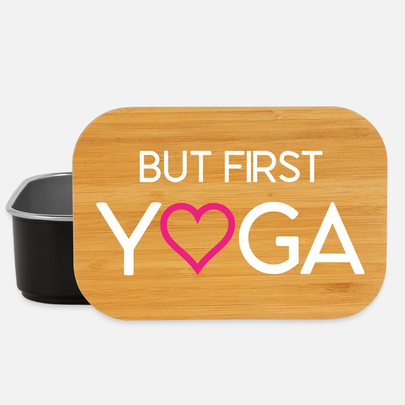 Mais d’abord le yoga - Boîte à goûter - noir