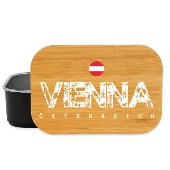 Vena Österreich Distressed Logo - Lunch Box - black - Front