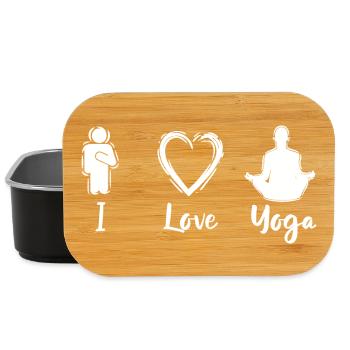 I Love Yoga - Lunch Box - black - Front