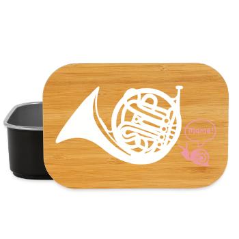 Waldhorn Hornist - Lunch Box - Schwarz - Vorne