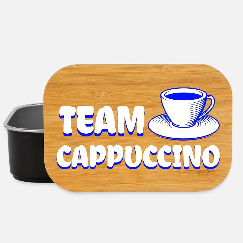 Team Cappuccino - Cool Coffee Design - Boîte à goûter - noir