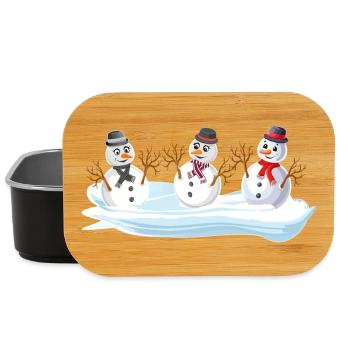 Bonhommes de neige - Snowman Christmas squad - Boîte à goûter - noir - Devant