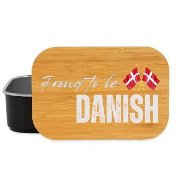 Proud Dane, I love Denmark - Lunch Box - black - Front