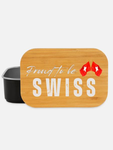 Stolzer Schweizer, ich liebe die Schweiz - Lunch Box - Schwarz