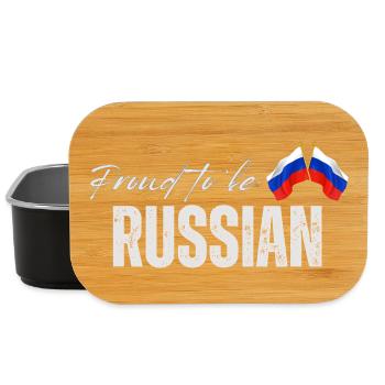 Russian pride, made in Russia - Lunch Box - black - Front