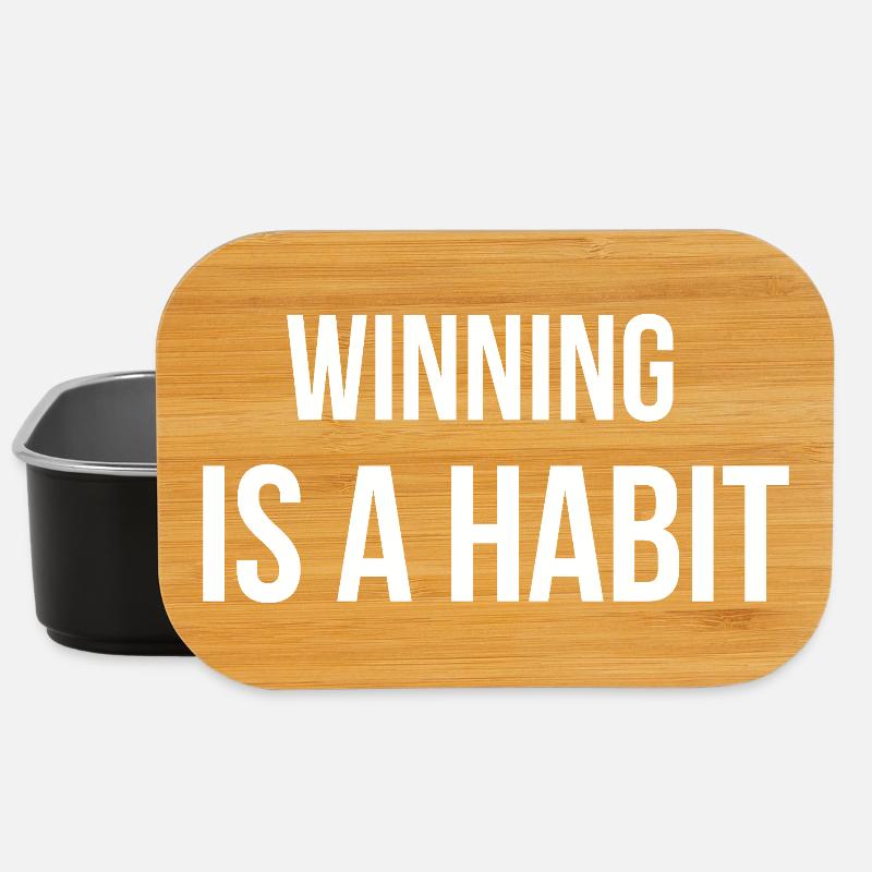 WINNING IS A HABIT. | Greyline Official - Lunch Box - Schwarz