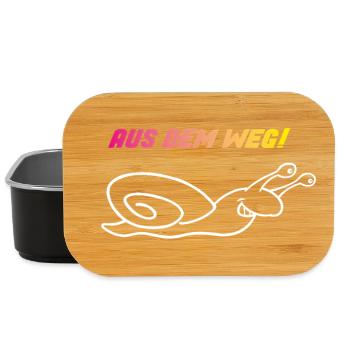 Aus dem Weg – Ich Eile mit Weile - Lunch Box - Schwarz - Vorne