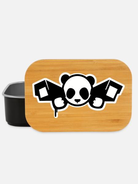 Surveillance Panda – Urban Graphic Style - Lunch Box - black