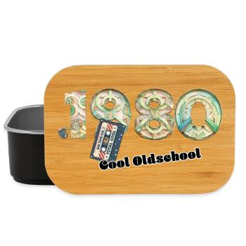Vintage rétro – cassette – Cool Olds des années 1980 - Boîte à goûter - noir - Devant