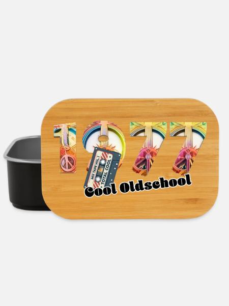 1977 Jahrgang Retro Vintage – Kassette – Cool Olds - Lunch Box - Schwarz