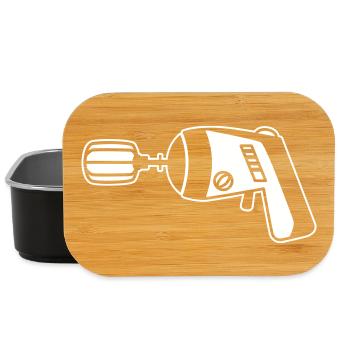 Phaser meets Mixer – Funny Geek & Cook - Lunch Box - black - Front