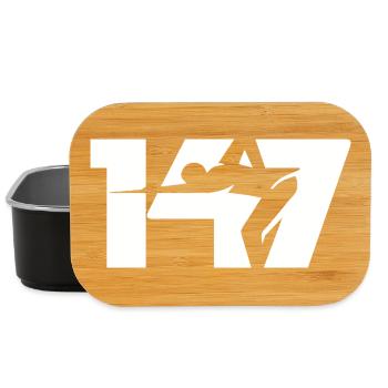 147 Snooker Icon (White) - Lunch Box - black - Front