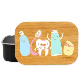 Receptionist Dentist - Lunch Box - black - Front