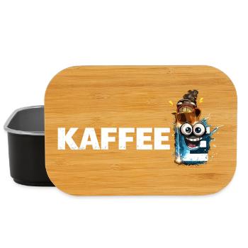 Kaffee Mascot Splash - Lunch Box - Schwarz - Vorne