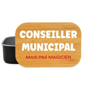 Conseiller Municipal  - Boîte à goûter - noir - Devant