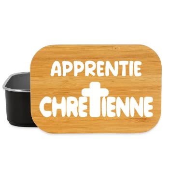cadeau chrétienne catholique dieu - Boîte à goûter - noir - Devant