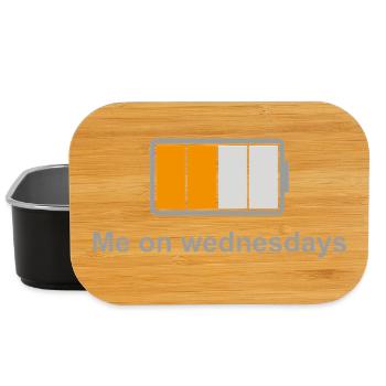 Midweek-Batterie – Ich mittwochs - Lunch Box - Schwarz - Vorne