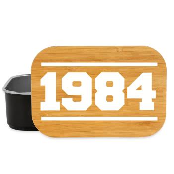 1984 Cadeau rétro 1984 original 1984 - Boîte à goûter - noir - Devant