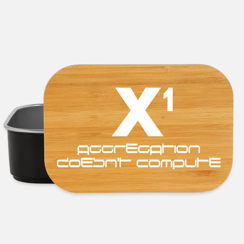 X à la puissance de un – l’agrégation ne calcule pas - Boîte à goûter - noir