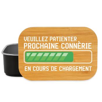 Cadeau fête des pères Homme Humour Papa Anniversai - Boîte à goûter - noir - Devant