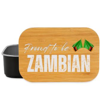 Sambier stolz, ich liebe Sambia - Lunch Box - Schwarz - Vorne