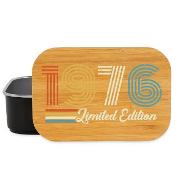 50th birthday 1976 Born 1976 - Lunch Box - black - Front