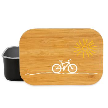 Cyclisme nature à vélo - Boîte à goûter - noir - Devant