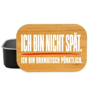 Ich bin nicht spät, ich bin dramatisch pünktlich - Lunch Box - Schwarz - Vorne