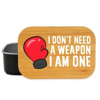 I Am One Boxing Glove Anthem - Lunch Box - black - Front