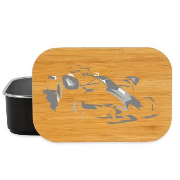 Illustration de voiture de course de formule icône de Grand Prix - Boîte à goûter - noir - Devant