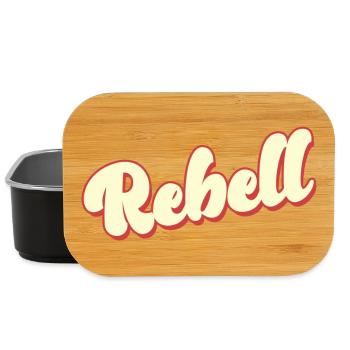 rebel dieb rowdy rebell bandit hustler gang crime - Lunch Box - black - Front