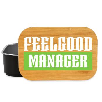 Feelgood manager tshirt vert noir - Boîte à goûter - noir - Devant
