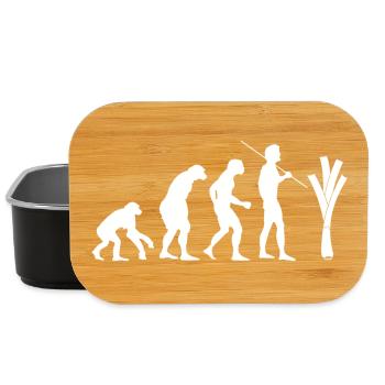 Evolution of the leek (white) - Lunch Box - black - Front