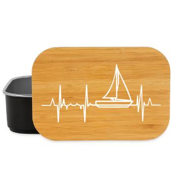 Sailing Heartbeat - Lunch Box - black - Front