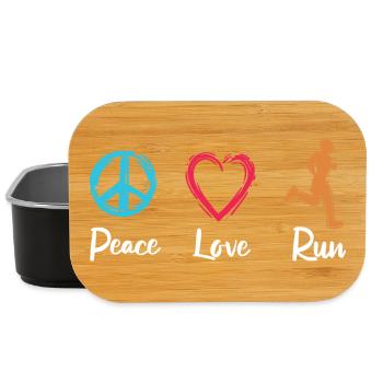 Peace Love Running - Lunch Box - black - Front