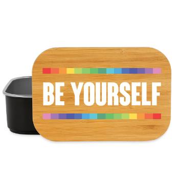 LGBTQ Pride Month - Be Yourself - Lunch Box - black - Front