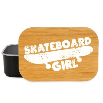 Skateboard Girl - Lunch Box - black - Front