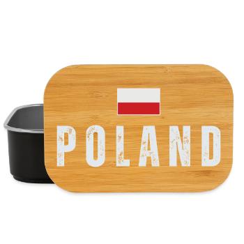 Polish pride, Polish flag - Lunch Box - black - Front
