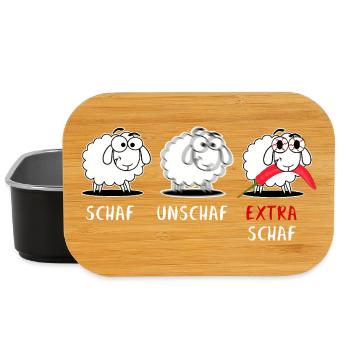 Schaf Chili Wortspiel Chilischote Scharf  - Lunch Box - Schwarz - Vorne