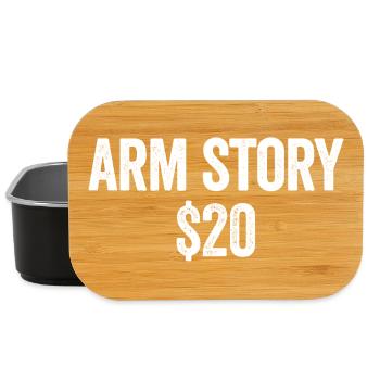 Arm Story $20 Amputierte Lustig Einen Arm verloren - Lunch Box - Schwarz - Vorne