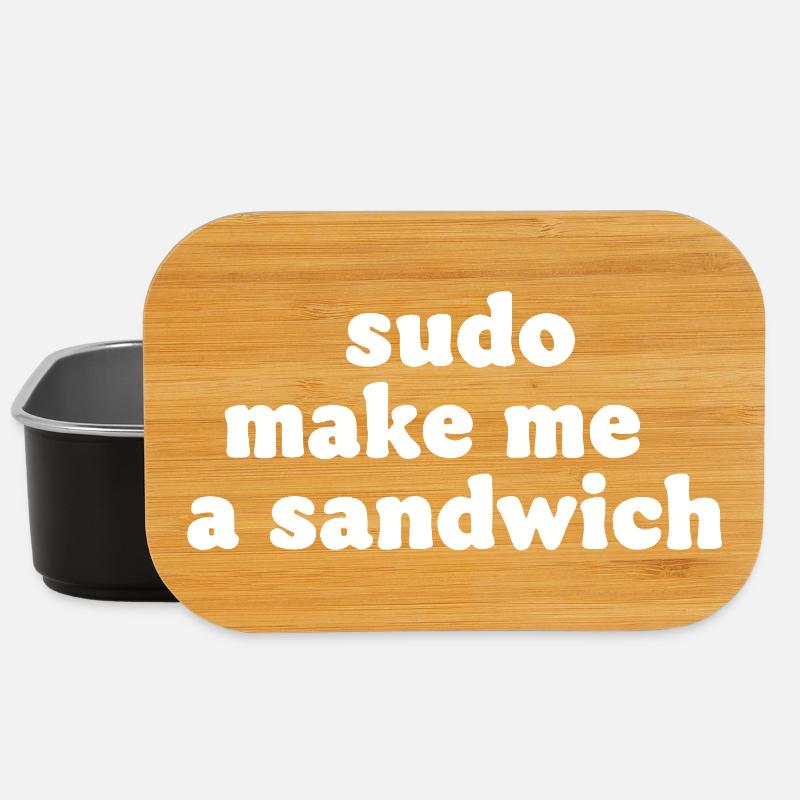 Sudo Kommando Meme Sandwich - Lunch Box - Schwarz