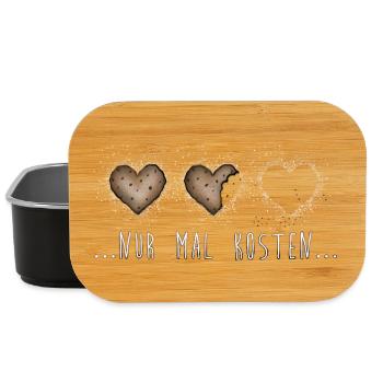 Just Try – Cookies Cookies Christmas Sweet - Lunch Box - black - Front