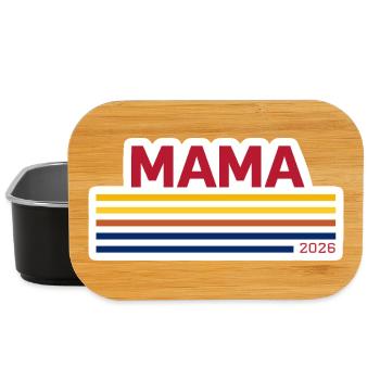 Maman 2026 Rétro - Boîte à goûter - noir - Devant