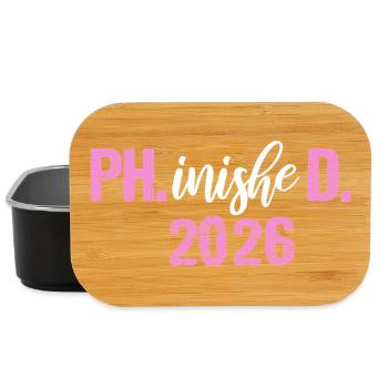 Doctor 2026 Degree Philistine Dissertation PhD - Lunch Box - black - Front